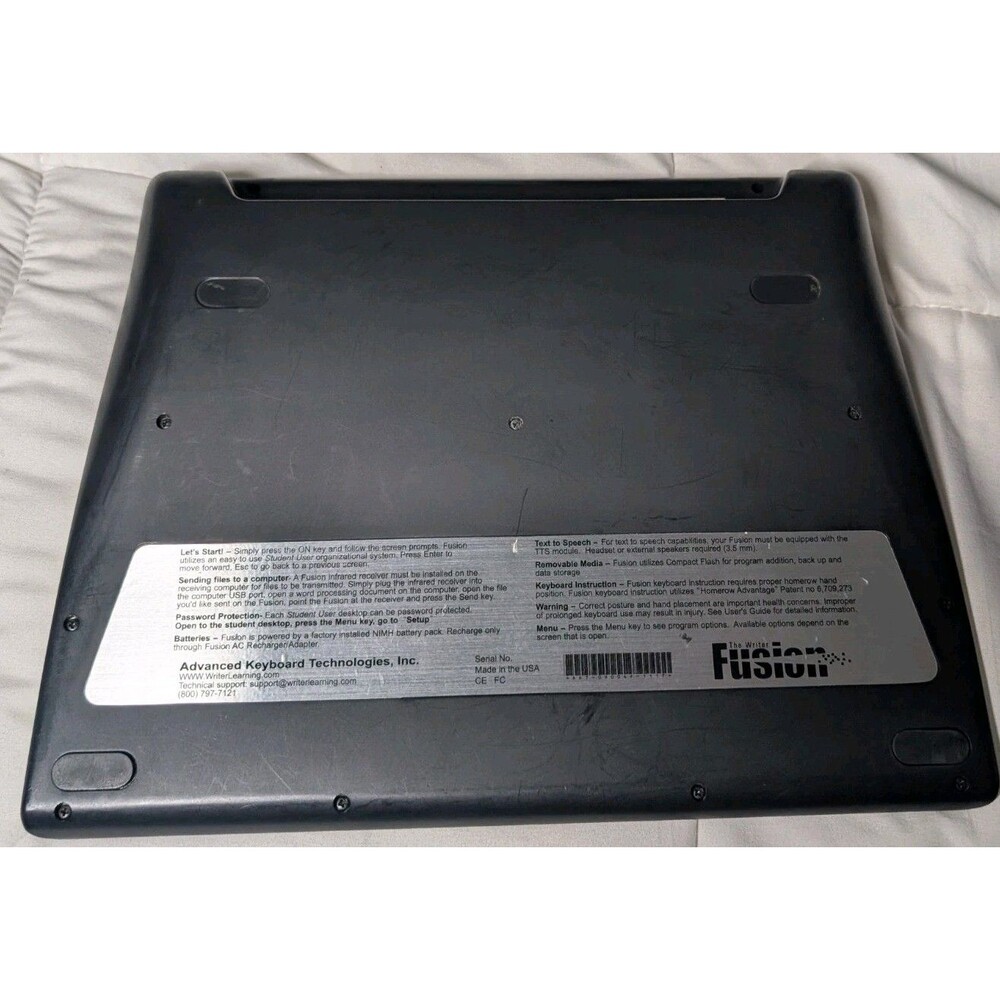 Advanced Keyboard Technologies The Writer Fusion Word Processor - untested - Picture 3 of 5